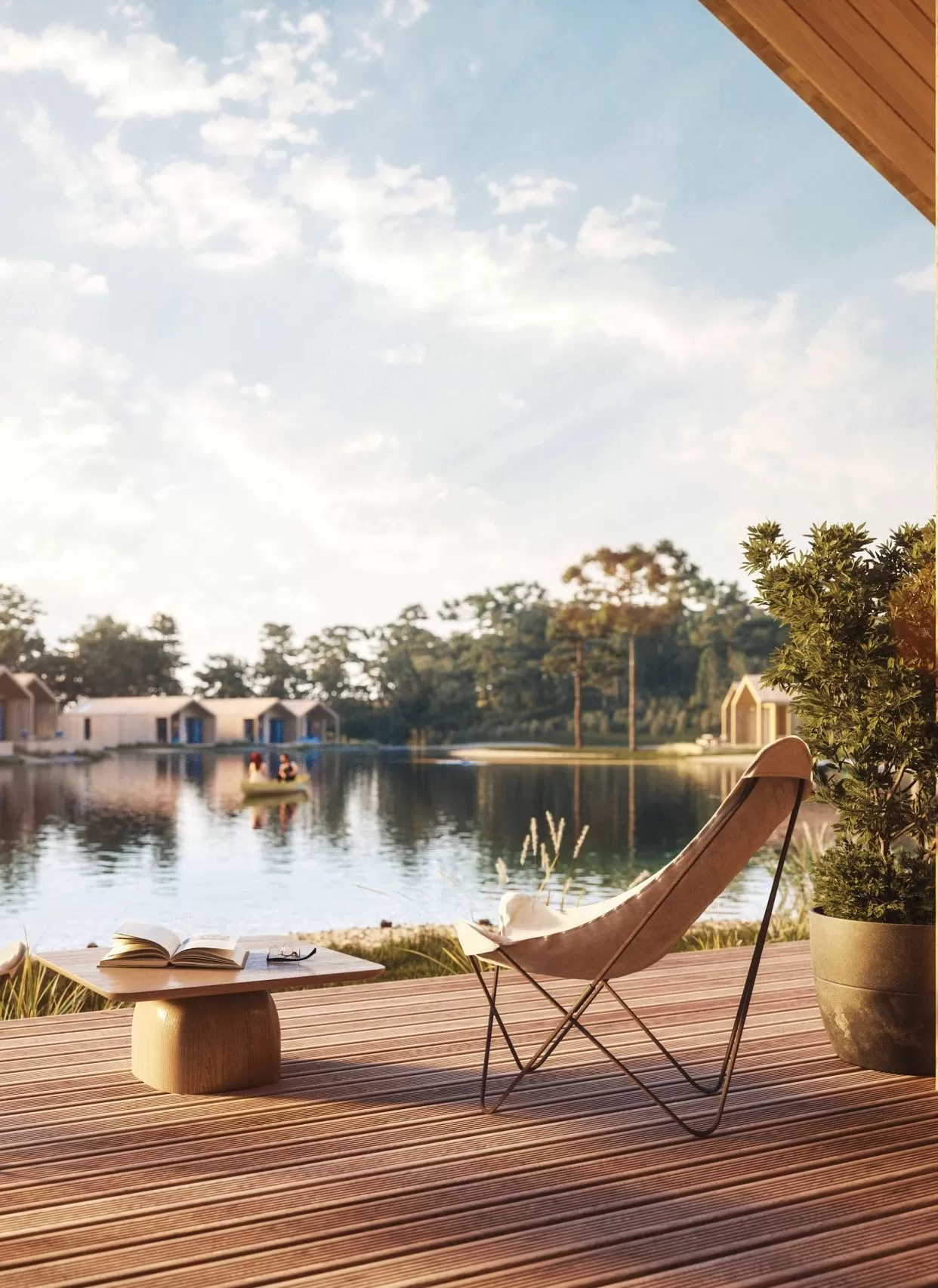 Westlake Sustainability LakeHouse Deck View